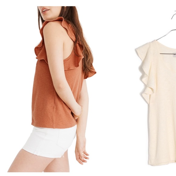 ‼️SALE‼️ Madewell Texture & Thread Ruffle Tank - Picture 5 of 6